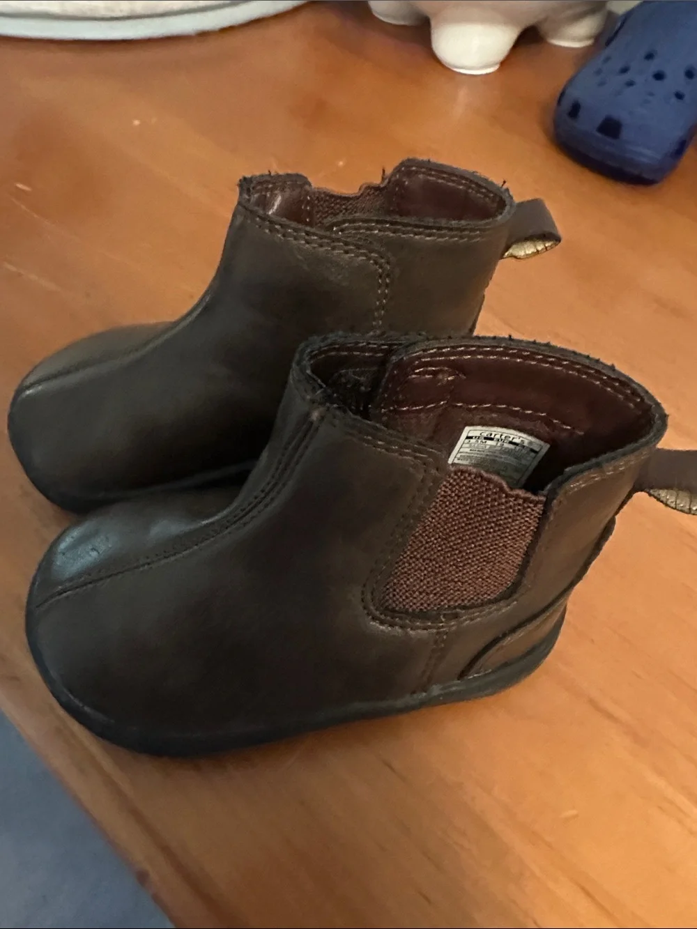 Kids Brown Leather Chelsea Boots - Carters